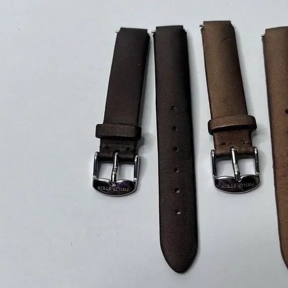 LOT Of 4 Philip Stein Teslar Watch Strap Genuine Leather - Picture 2 of 13